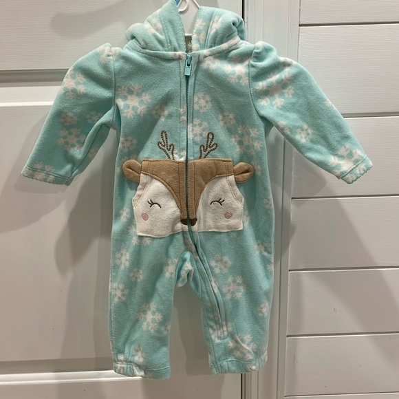 NWOT Carter’s onesie fleece size 3M - Picture 1 of 3